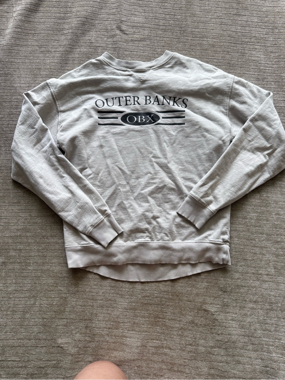 OBX Men's Crewneck Sweatshirt - Light Gray